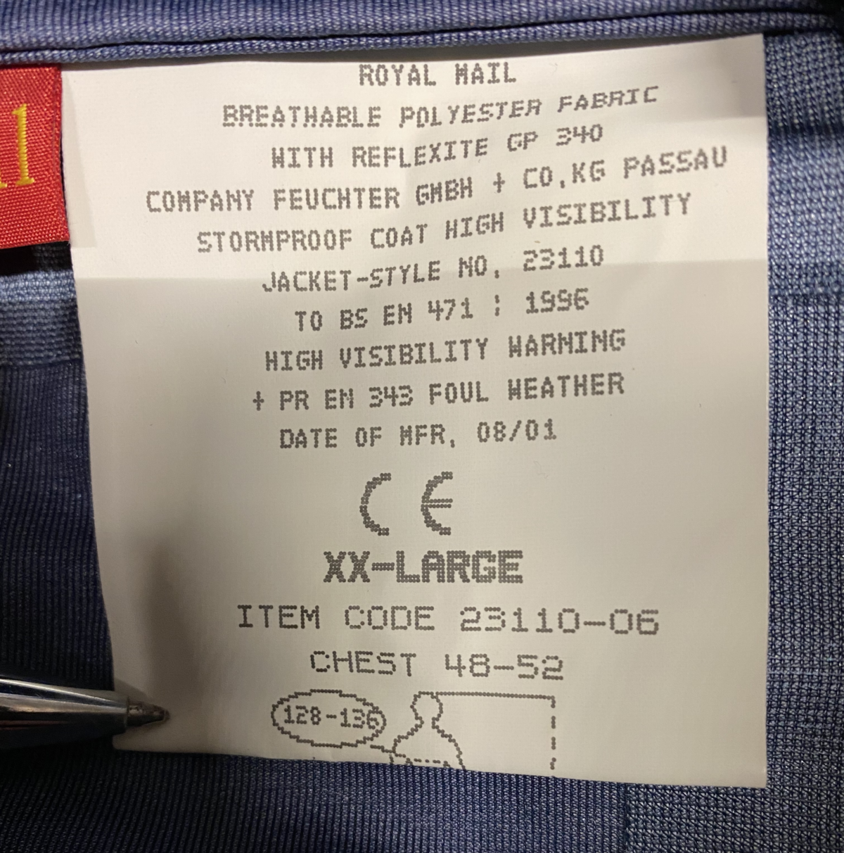 British Royal Mail Waterproof Parka - Image 5