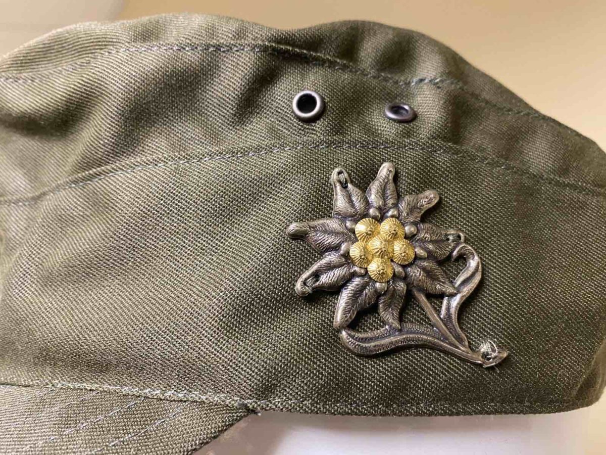 Austrian Army Field Cap with Edelweiss Badge - Image 2