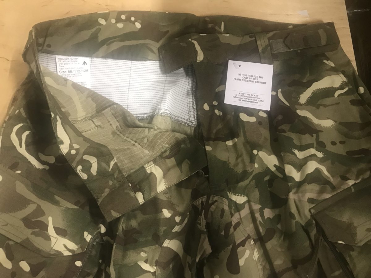 Briti Armee püksid Combat FR with Removable Knee Pad For Air Crew MTP, uued - Image 1