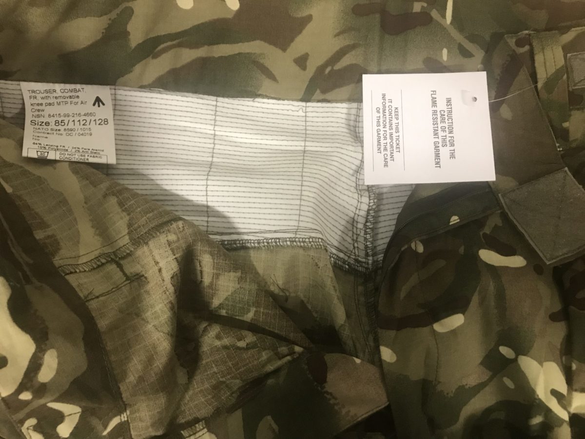 Briti Armee püksid Combat FR with Removable Knee Pad For Air Crew MTP, uued - Image 3