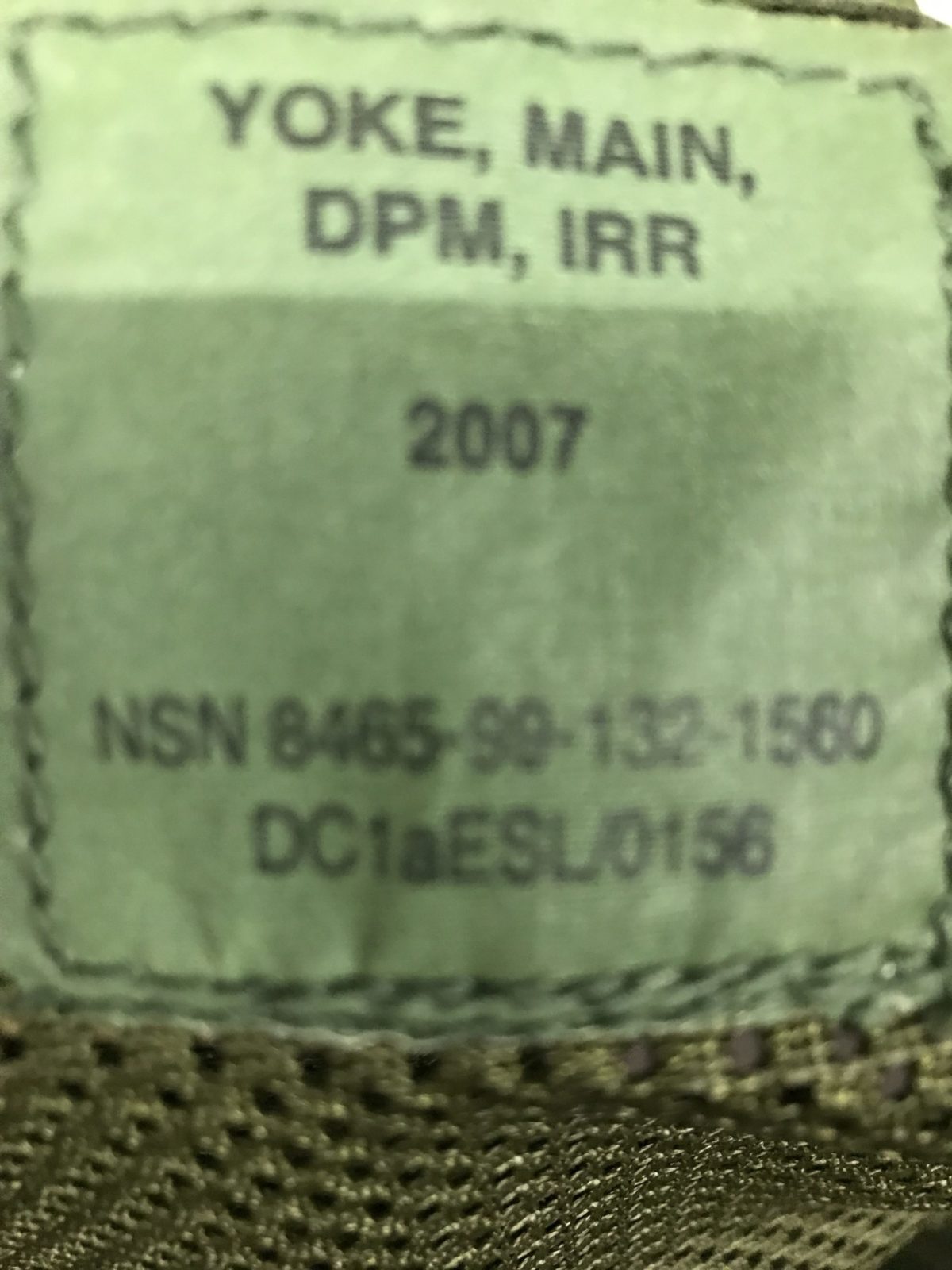 British Army Main Webbing Yoke DPM, used - Image 3