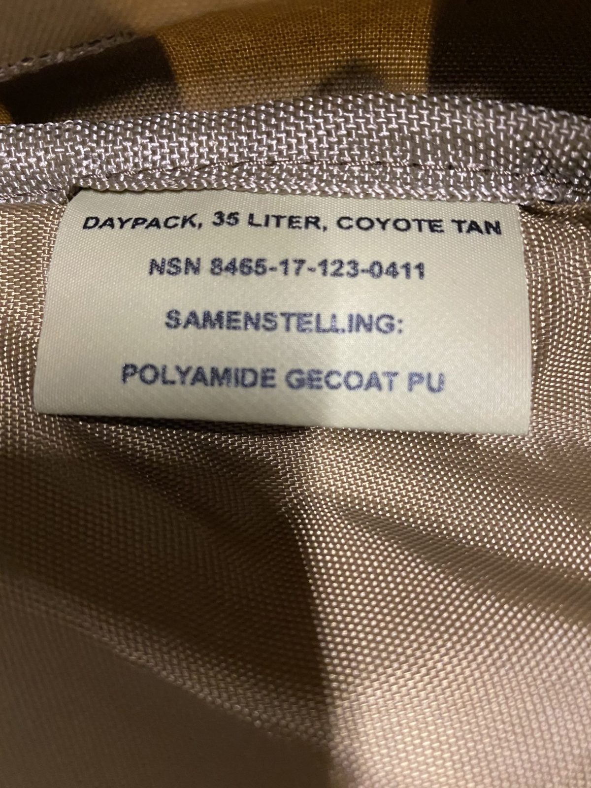 Dutch Army Daypack 35L Coyote - Image 4