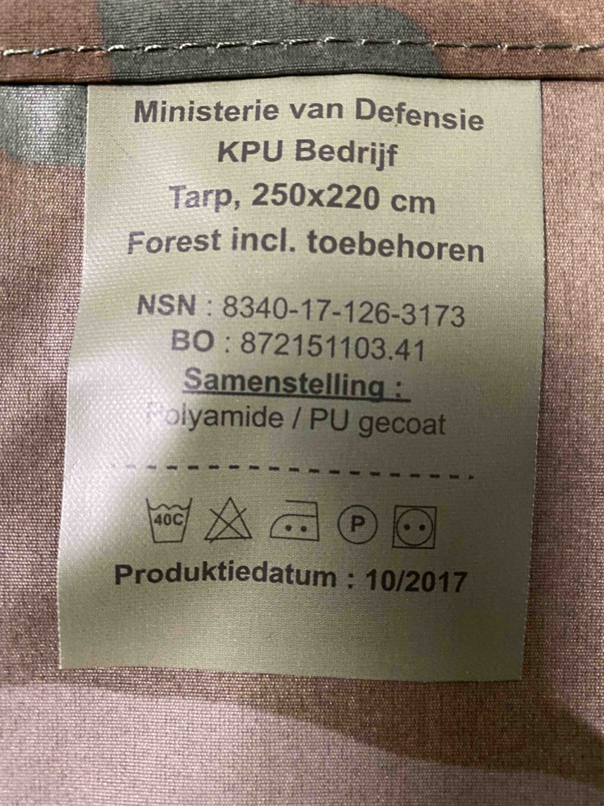 Dutch Army Basha / Tarp Forest - Image 6