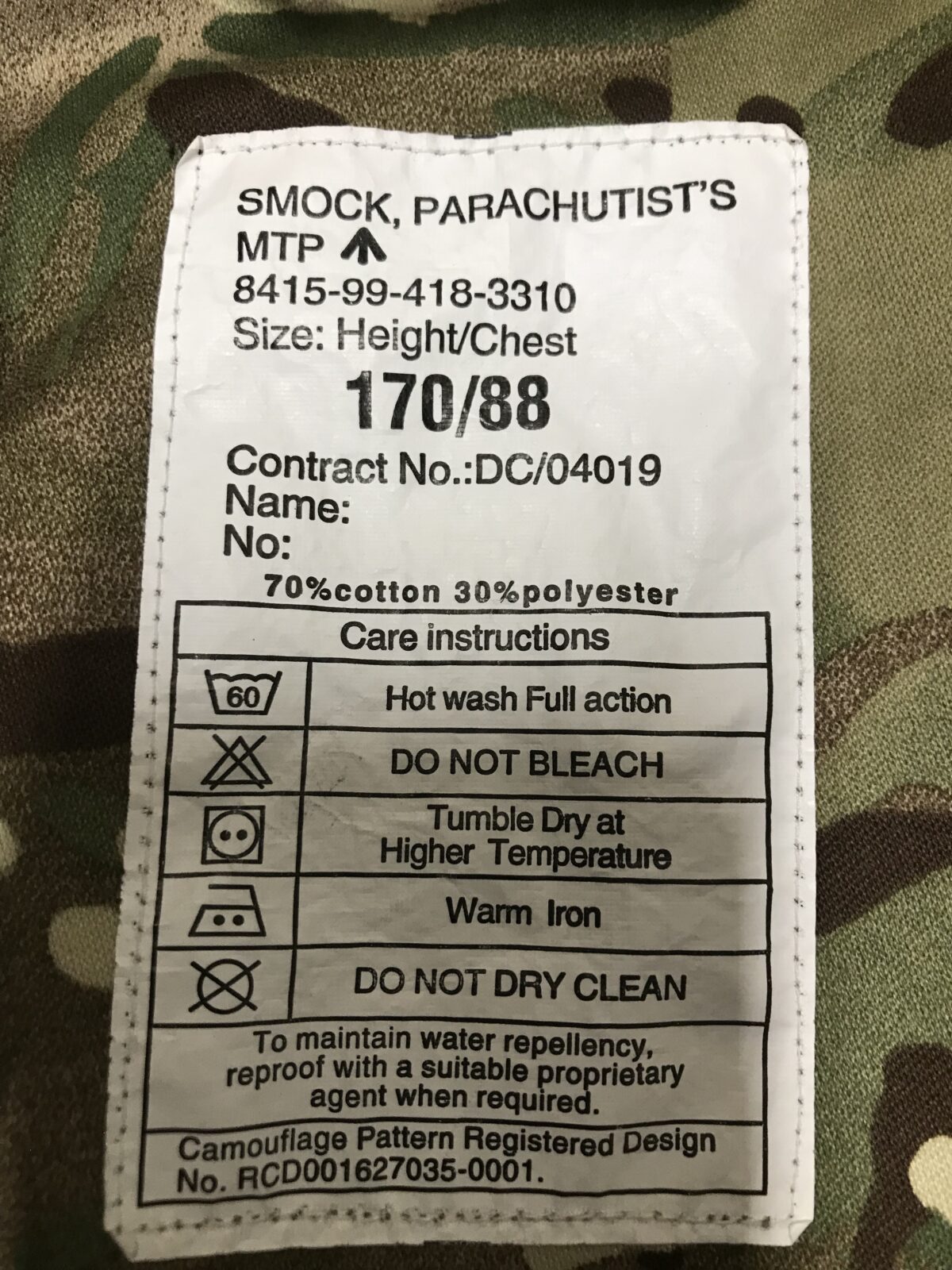 British Army Parachutist´s Smock MTP - Image 4