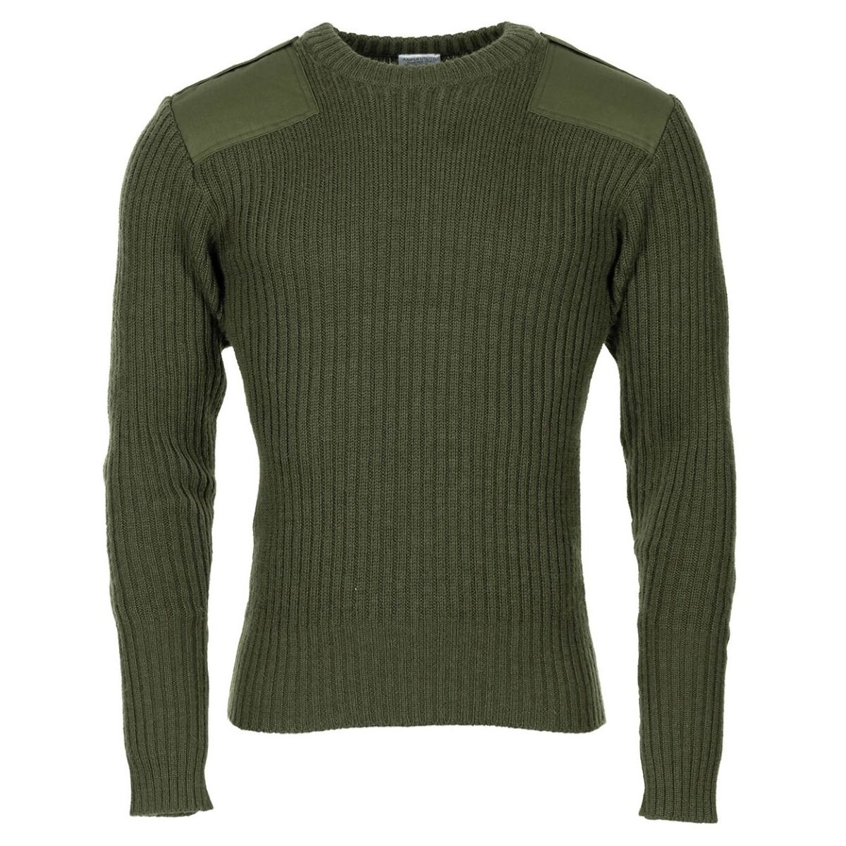 British Army Wool Jumper Olive - Image 2
