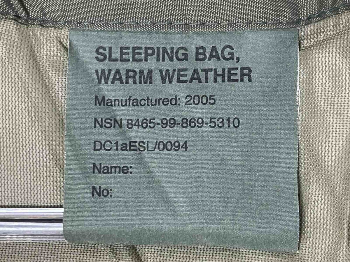 British Army Warm Weather / Jungle Sleeping Bag - Image 3