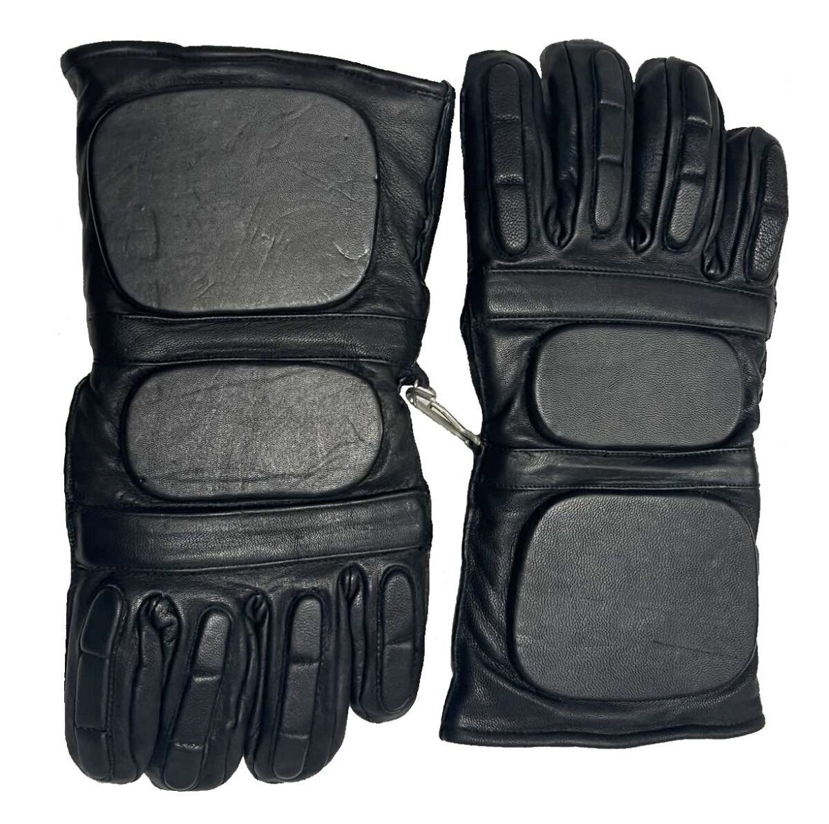 Dutch Police Leather Riot Gloves Black - Image 2