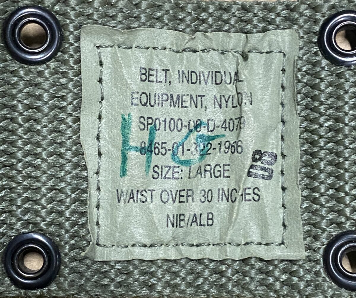 US Army LC2 Individual Equipment Nylon Belt Olive - Image 2