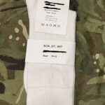 Hollandi Armee õhukesed puuvillased sokid White