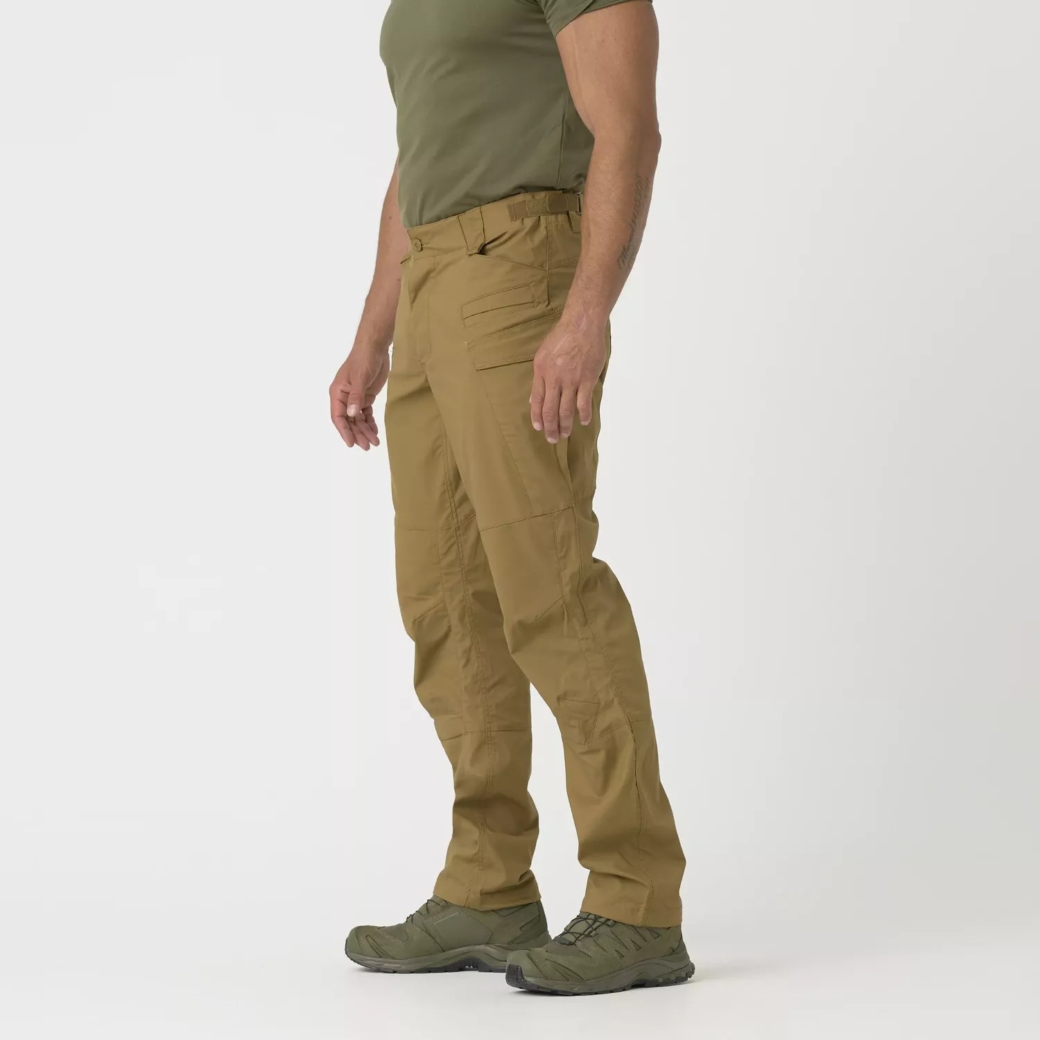 Pantalon Helikon-Tex SFU Next - Tissu Ripstop Coton Léger - Couleur Kaki - Coupe Fonctionnelle