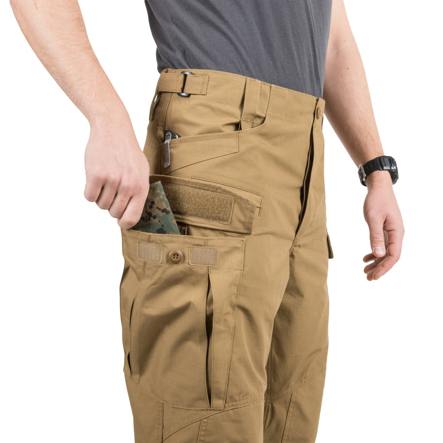 Helikon-Tex SFU NEXT Heren Broek Katoen Ripstop Khaki maat M