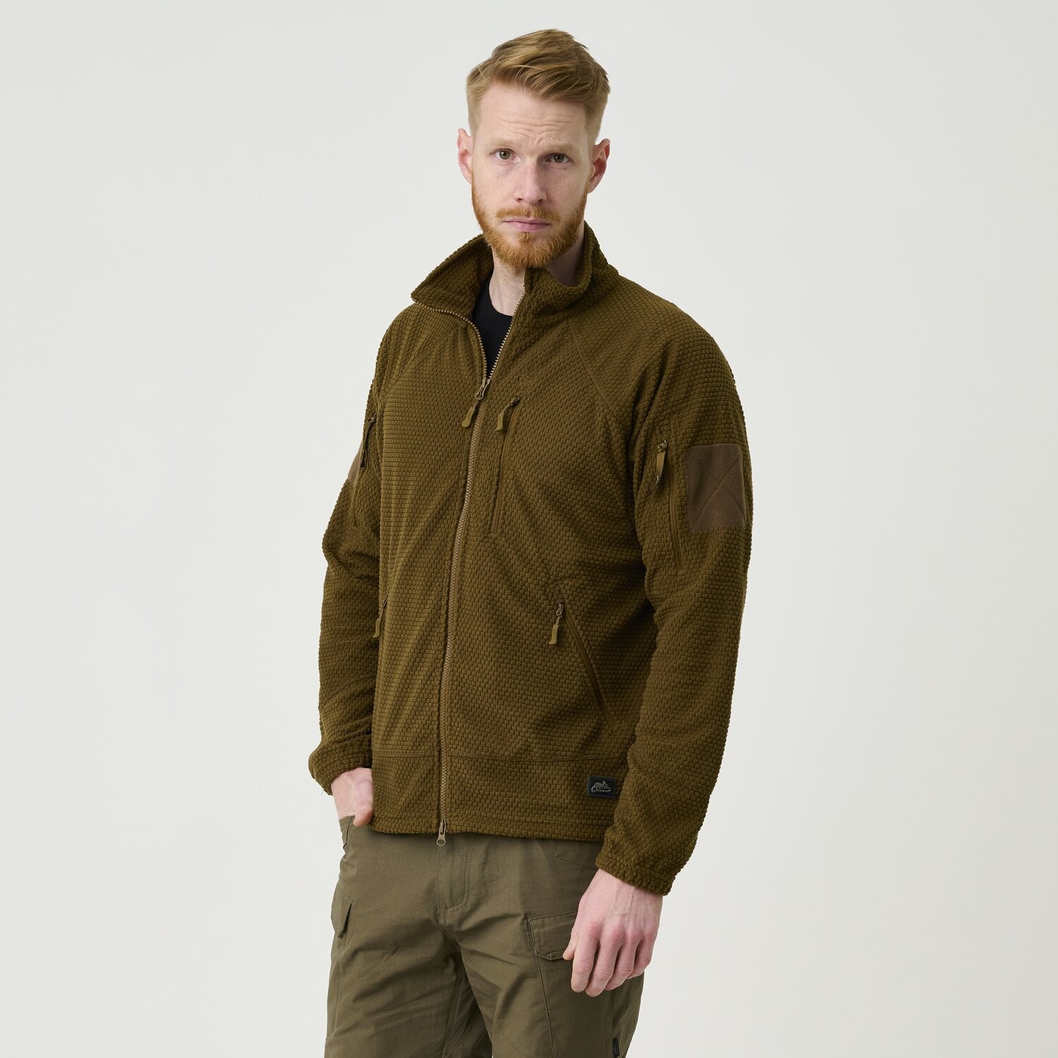 Alpha Tactical Jacket - Grid Fleece - Outdoors