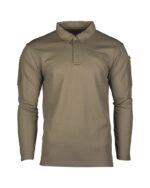 Mil-Tec Quickdry Dark Coyote T-Shirt - 100% Polyester, Tactical Athletic Fit, Size XL