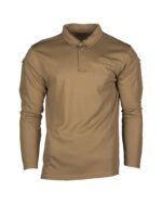 Mil-Tec Tactical Quickdry Long Sleeve Polo Shirt - Image 3