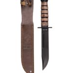 Mil-Tec® nuga USMC Combat Knife with Leather Sheath