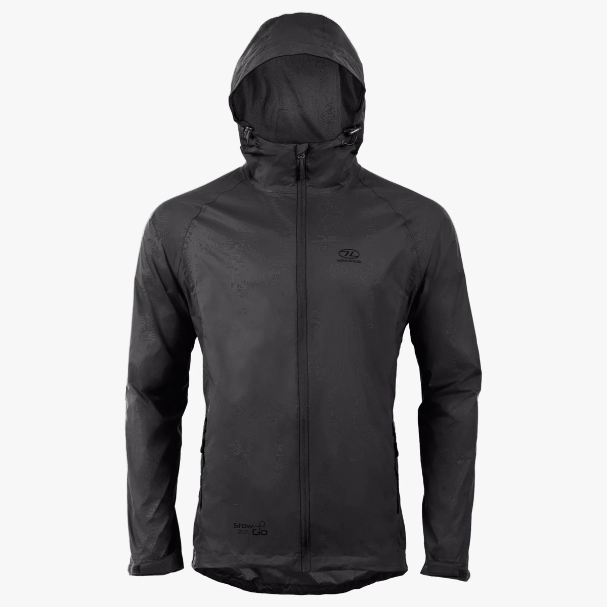 Highlander® Stow & Go Pack Away Waterproof Jacket, mens - Image 2