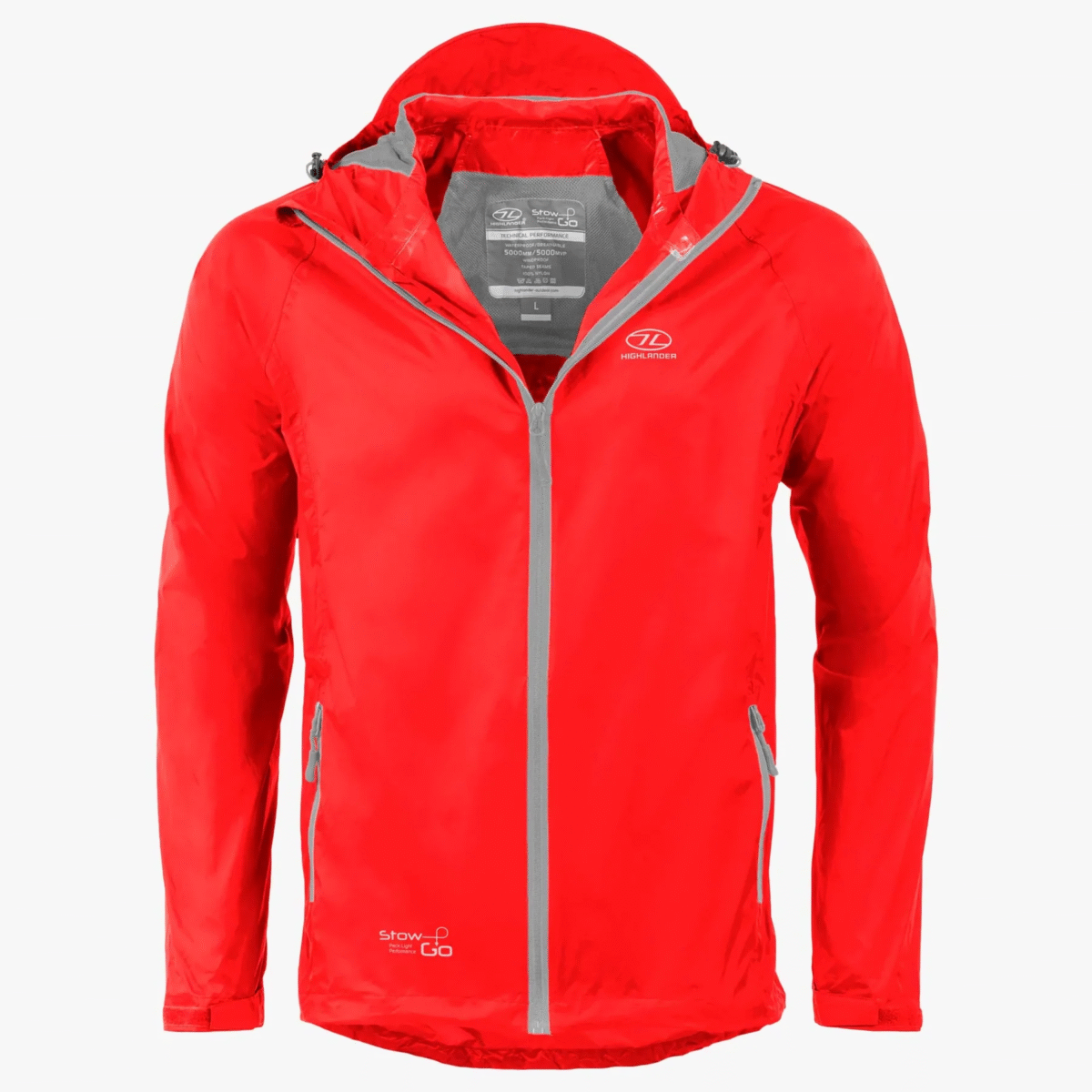 Highlander® Stow & Go Pack Away Waterproof Jacket, mens - Image 9