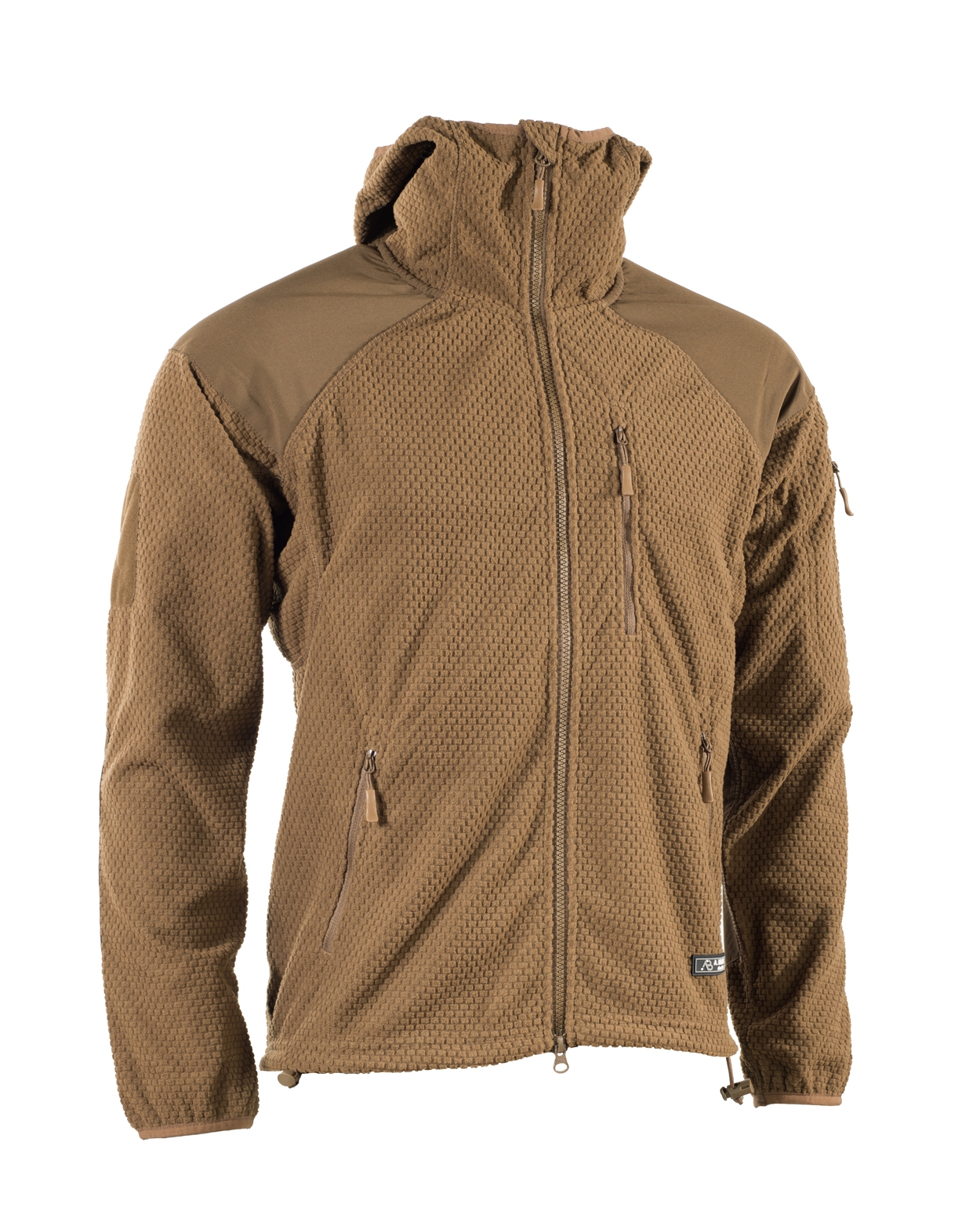 A.Blöchl® DELTA Grid Fleece Hoodie Olive (4) A.Blöchl® DELTA Grid Fleece Hoodie - Image 1
