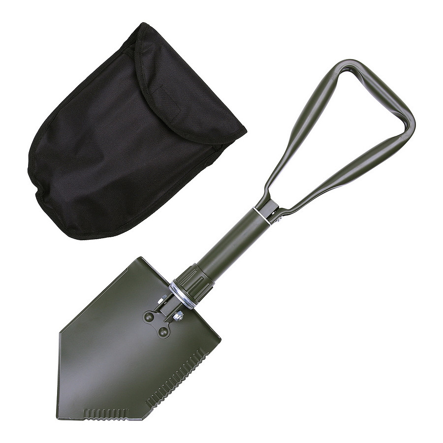 431130 Fosco® Trifold Shovel Green (1) Fosco® Trifold Shovel - Image 1